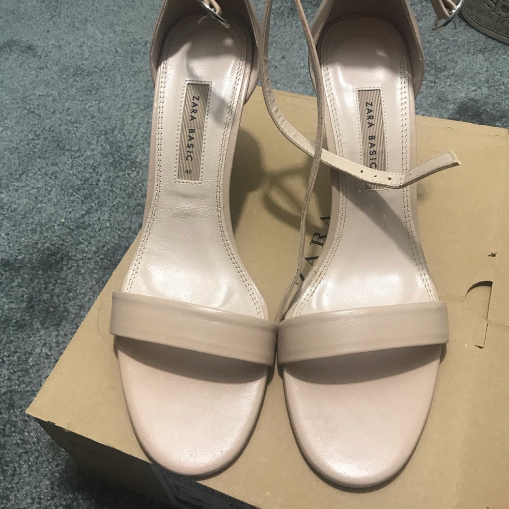 Zara Nude Heels